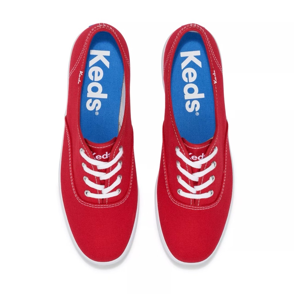 NIB$55 Keds Champion Originals Lace Up sz 5, red canvas